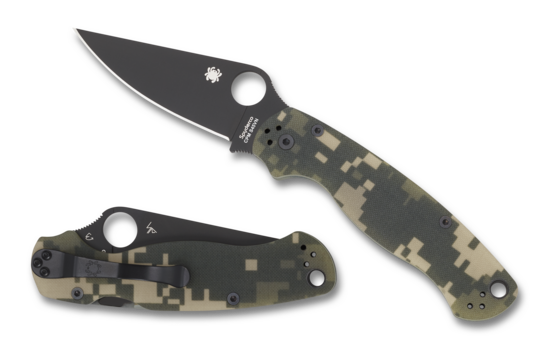 Load image into Gallery viewer, Spyderco Para Military2 Camo G10 Plain Edge
