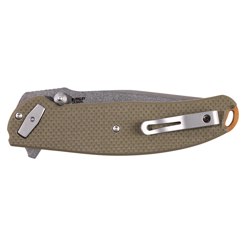 Load image into Gallery viewer, Crkt Butte Od Green 3.36&quot; Plain Edge
