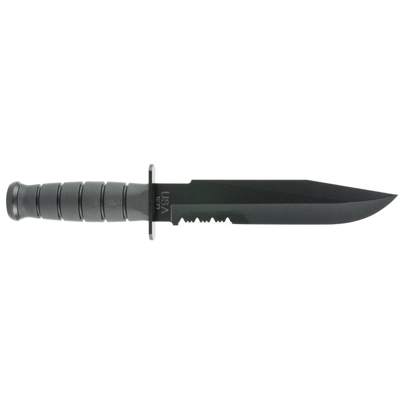 Load image into Gallery viewer, Kbar Fighter 8&quot; Plain Edge Black
