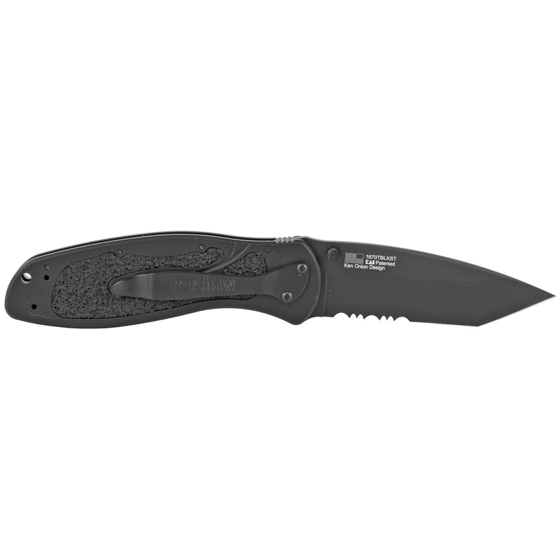 Load image into Gallery viewer, Kershaw Blur Tanto 3.4&quot; Black Serrated
