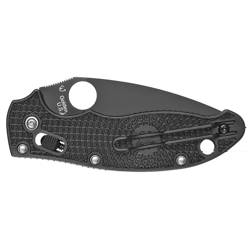 Load image into Gallery viewer, Spyderco Manix 2 Lightweight Black CTS BD1N
