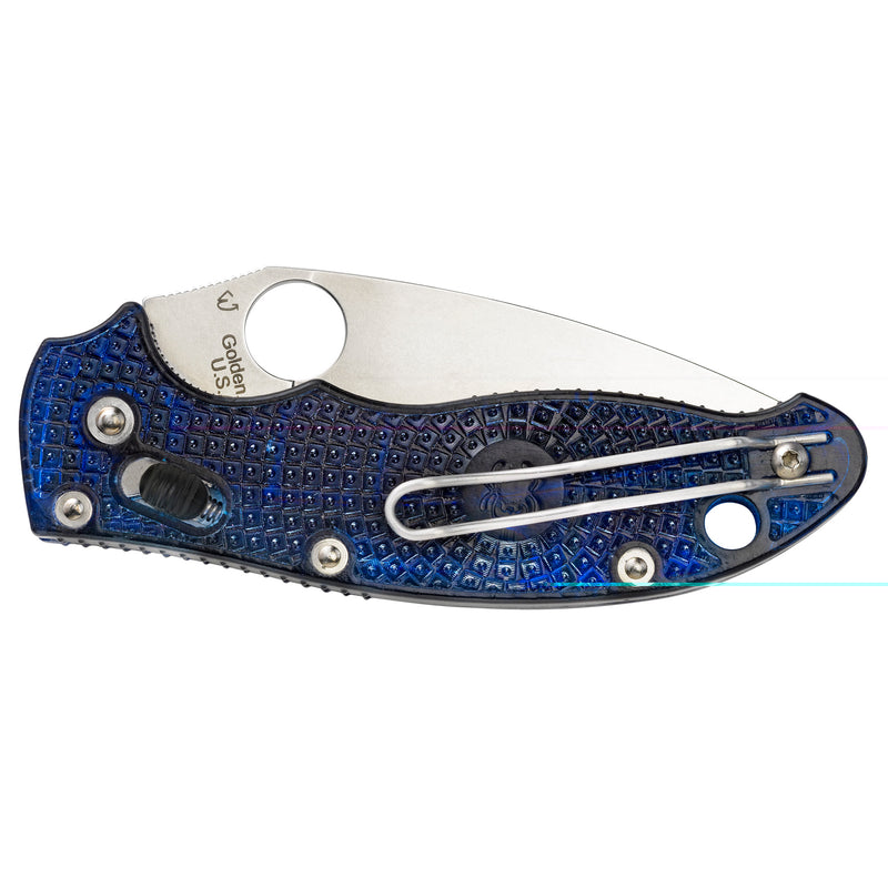 Load image into Gallery viewer, Spyderco Manix 2 FRCP Blue Plain Edge CTS BD1N
