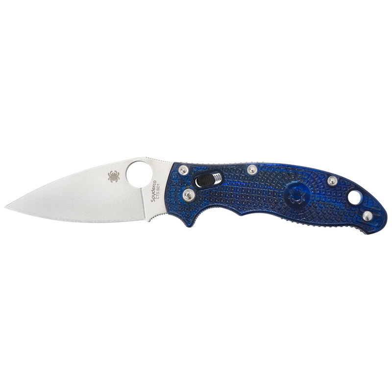 Load image into Gallery viewer, Spyderco Manix 2 FRCP Blue Plain Edge CTS BD1N
