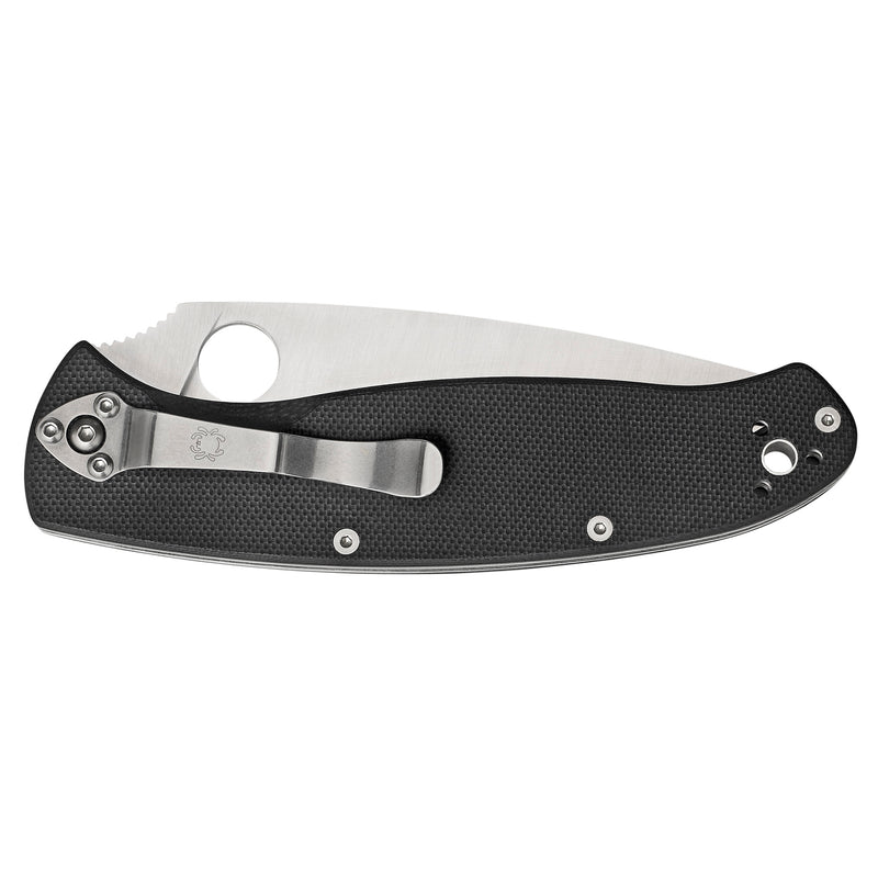 Load image into Gallery viewer, Spyderco Resilience Black G10 Plain Edge
