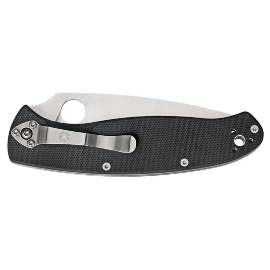 Spyderco Resilience Black G10 Plain Edge