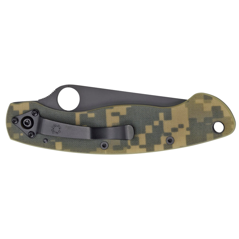 Load image into Gallery viewer, Spyderco Military Model G-10 CPM-S110V (Camo &amp; Blue Options)
