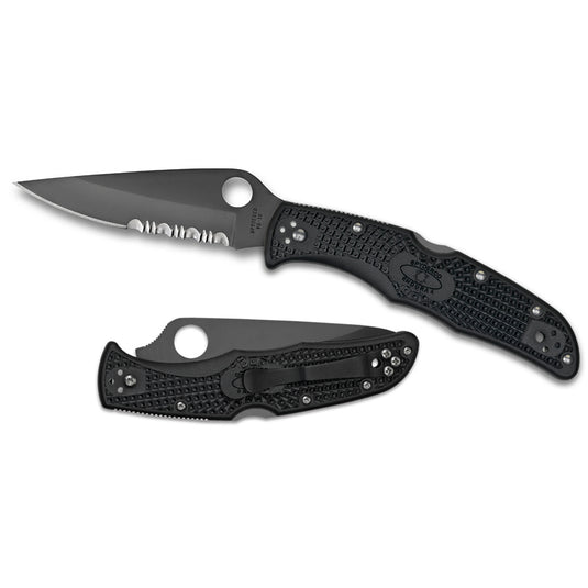 Spyderco Endura 4 Nylon Combo Edge Black Blade