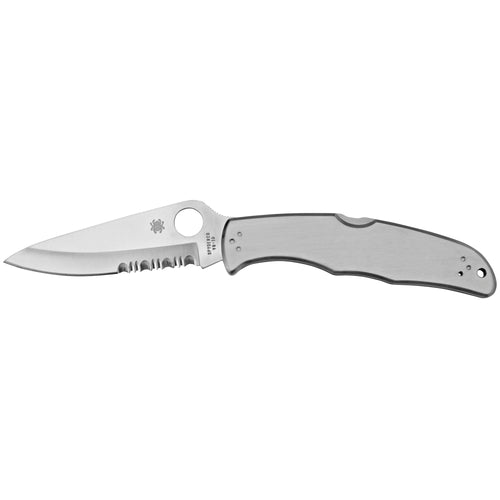 Spyderco Endura 4 Stainless Steel Combo edge