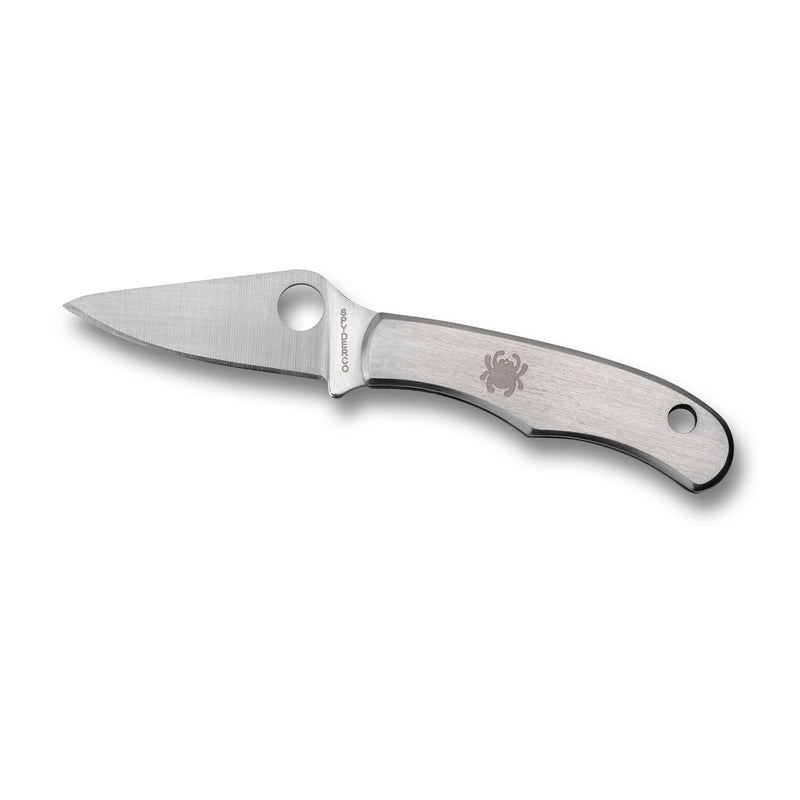 Load image into Gallery viewer, Spyderco Bug Stainless Plain
