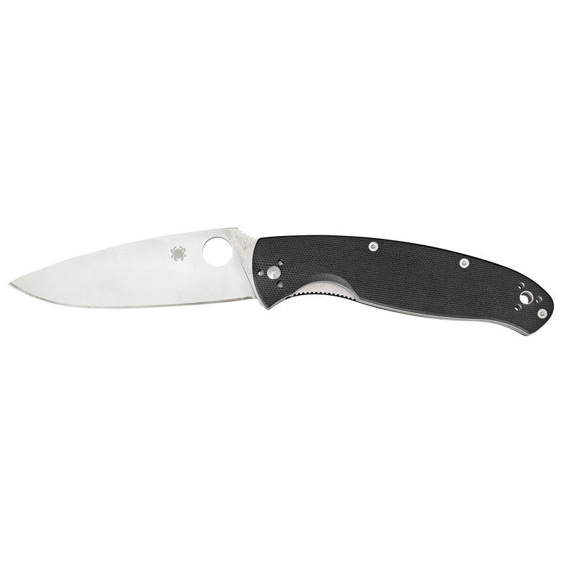 Load image into Gallery viewer, Spyderco Resilience Black G10 Plain Edge
