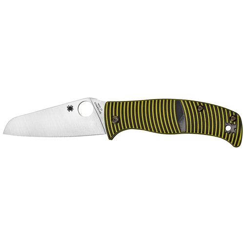 Spyderco Caribbean G-10 Yellow/black Sheepfoot